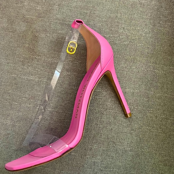 Stuart Weitzman Nudistcurve Ankle Strap 100 in India Pink 8 NIB - Picture 3 of 10